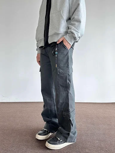 Title 5, Pantalones cargo holgados y rectos con múltiple...
