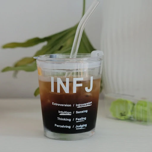 Title 3, Glass Cup With Cover Straw. Perfect for hot and...