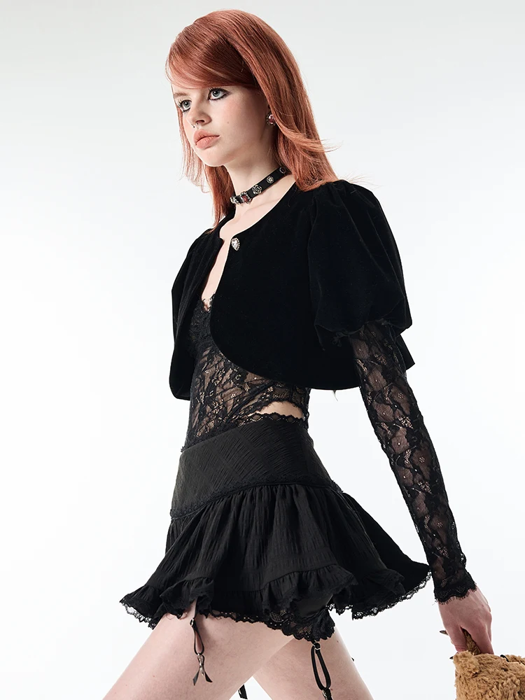Ladies Ballerina Cake Dress Short Lace Trim, a beautiful dress for special events, comfortable and stylish, perfect for — photo 4