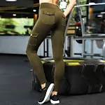 Net Red Pocket sportbroek voor dames, stretch, strak, sexy, fitness leggings, ideaal voor sport, yoga en workout, met zakje — foto 4