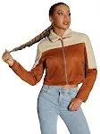Lapel long-sleeved suede short coat for a stylish and warm look. A versatile coat perfect for autumn and winter. An esse — photo 3