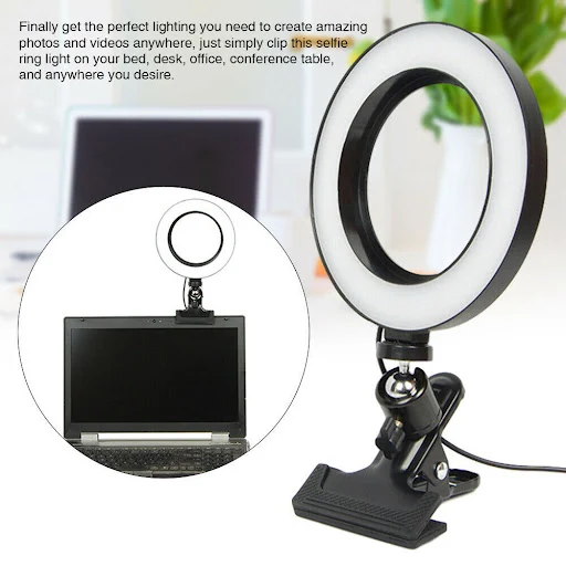 Title 1, Live Ring Light Fixing Clip, 6-10 Inch Selfie L...