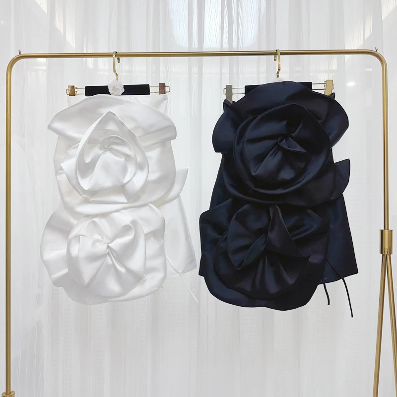 Title 4, Chic Three-dimensional Large Flower Lace-up Tub...