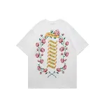 Camiseta de manga curta com estampa de caveira hip hop, estilo urbano e despojado, ideal para um visual moderno e confortável. — foto 4