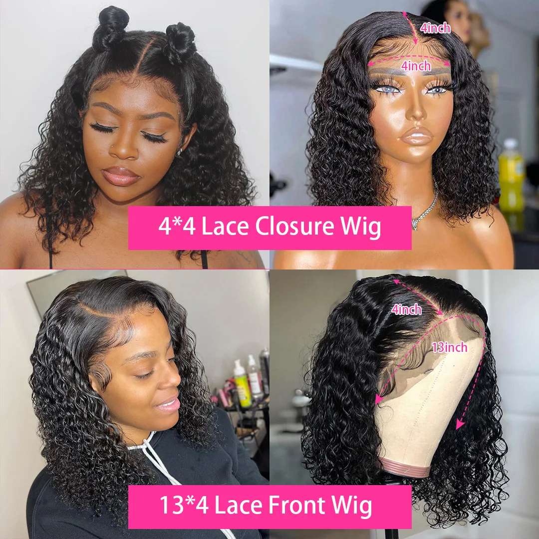Peruca bob frontal de renda brasileira curta 10A cabelo humano, visual natural, fácil de usar, perfeita para um look diário e estiloso. — foto 3
