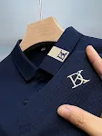 Men's Lapel Embroidery Casual Loose Short Sleeve T-shirt – Comfortable and Stylish, Perfect for Everyday Wear and Relaxe — photo 11