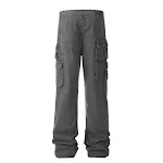 Mechanical Style Tactical Multi-pocket Jeans Men, durable and functional pants for work and outdoor activities, offering — photo 3