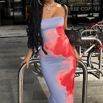 Slim Slit Tube Long Dress Summer Sexy Party Beach Dresses Women's Clothing Look stunning in this summer dress perfect fo — photo 2