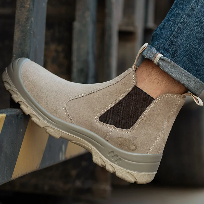 Botas de segurança para solda elétrica, anti-impacto e anti-perfuração, cano alto, proteção completa em um único passo. — foto 2