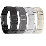 Pulseira Magnética Aço Inoxidável Titânio Energia Saúde. Cuide da sua saúde e bem-estar com esta pulseira terapêutica. — foto 3
