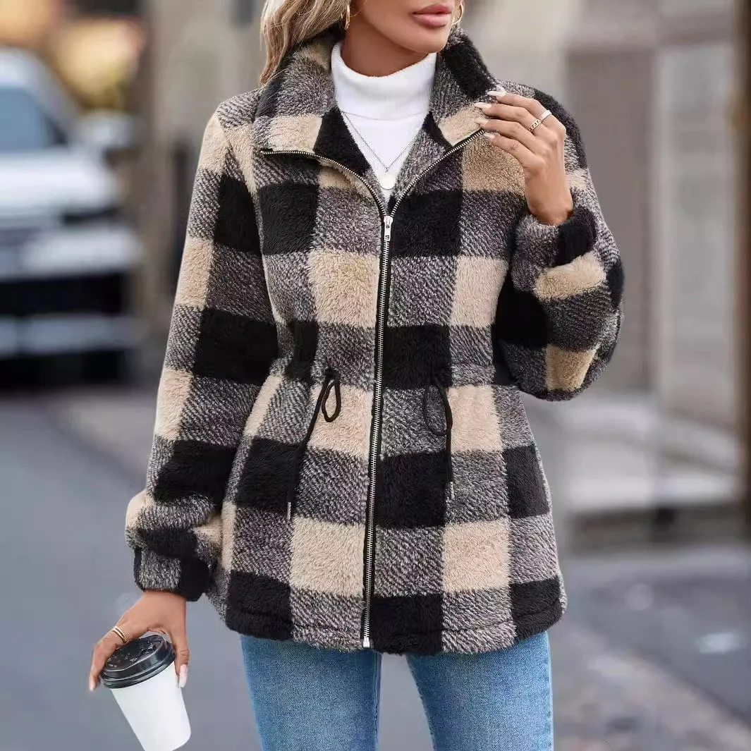Title 4, Womens European and American Plush Jacket, Lon...
