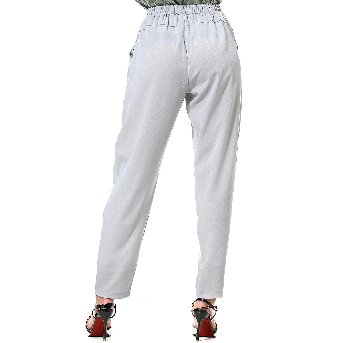 Pantalon Harem Long Casual pour Femme Confortable et Tendance Idéal pour un Look Décontracté et Élégant Parfait pour le Quotidien et les Loisirs — photo 5