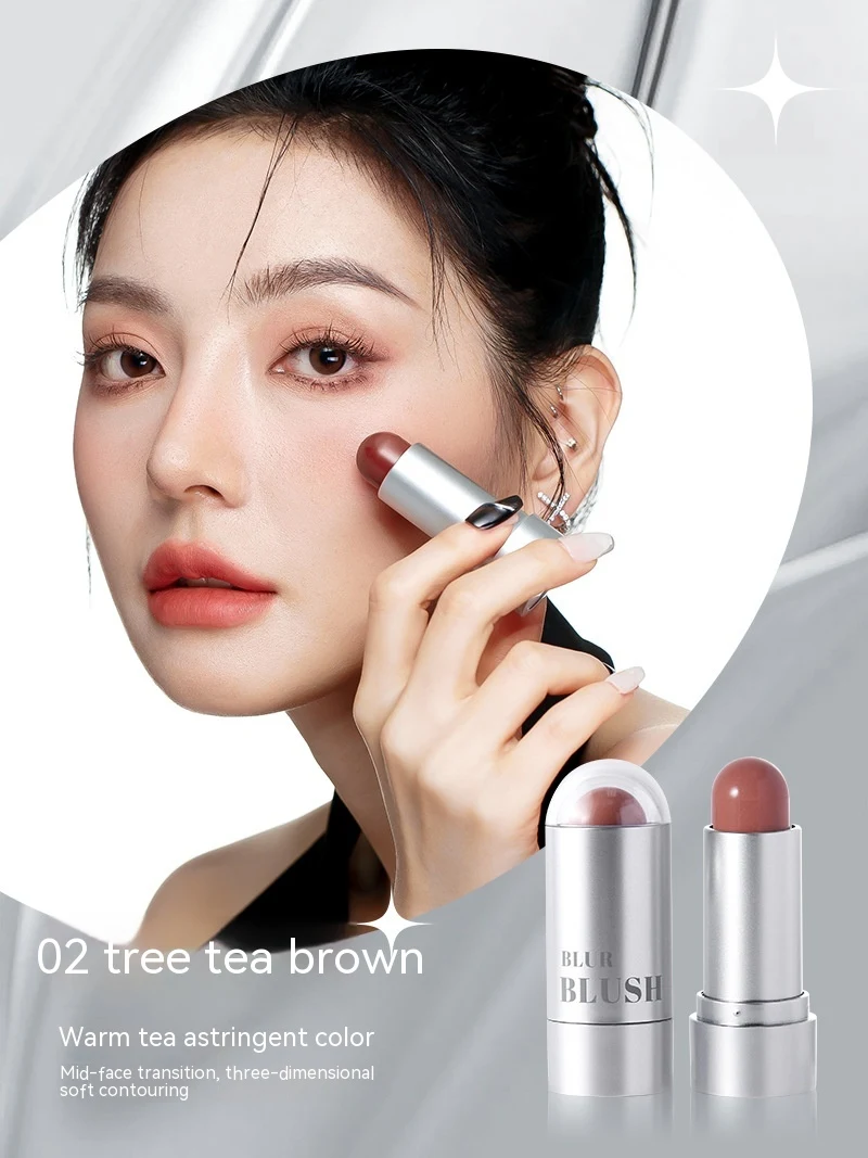 Title 3, Touch Color Mist Silver Tube Blush Stick for li...