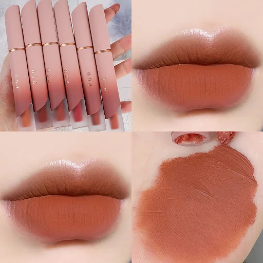 Title 4, Matte, niet-klevende lip- en blush in wit. Zorg...