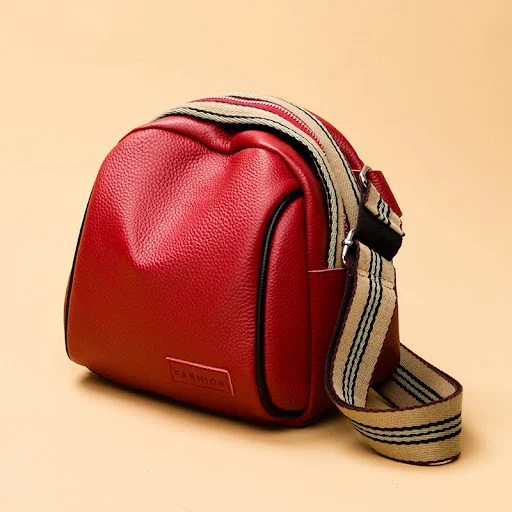 Title 5, Cowhide Saddle Bags For Lady Brand Women Handba...