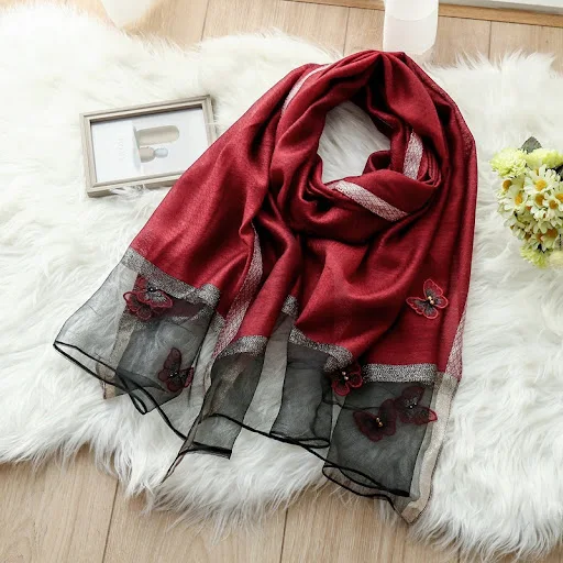 Title 13, Butterfly Scarf Women Thin Style Stylish Person...