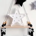 White five pointed star