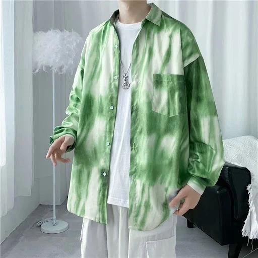 Title 2, Camisa floral vintage estilo Hong Kong para hom...