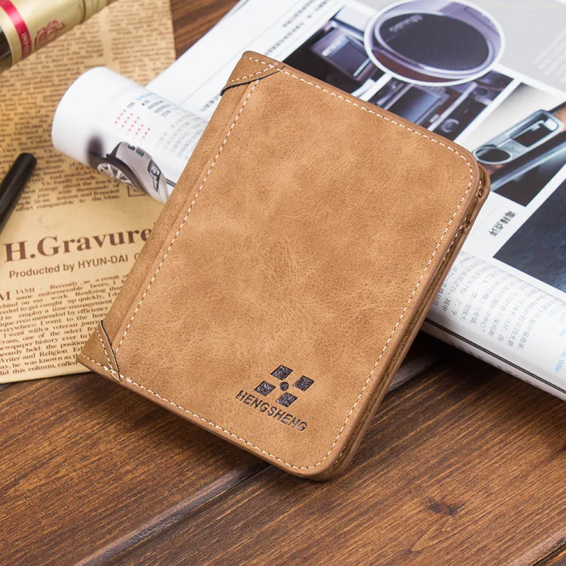 Title 3, Thin Fashion Casual Nubuck Leather Mens Wallet...