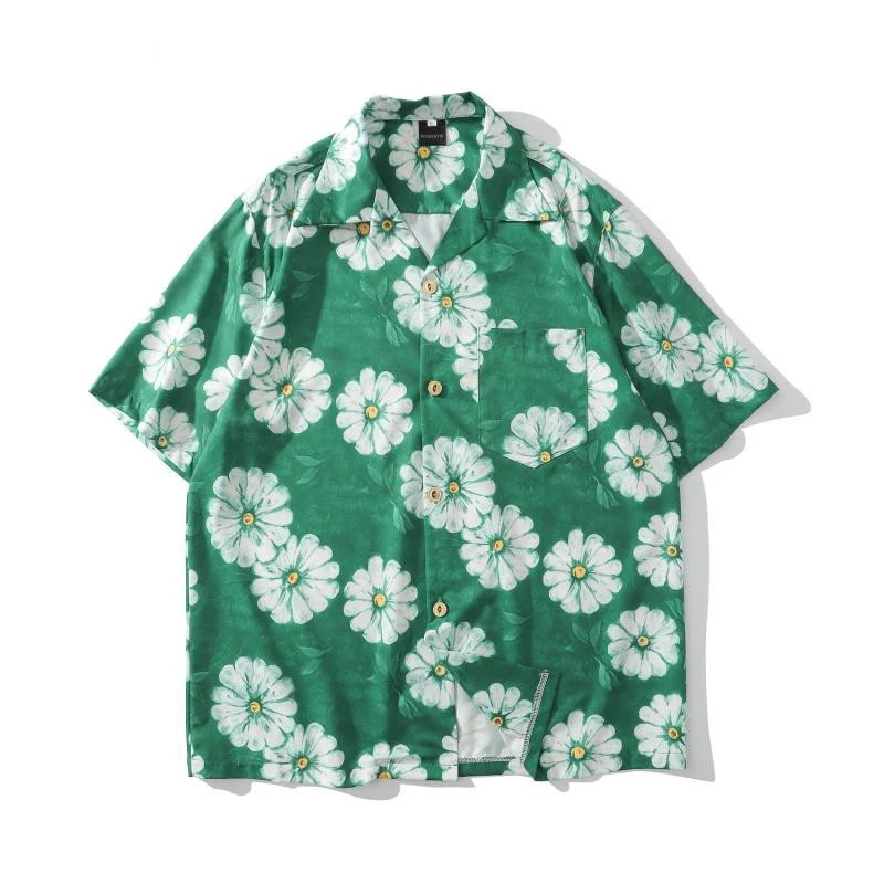 Vintage Cashew Flower Oil Painting Full Print Short-sleeved Shirt – Enjoy comfort and unique style with this wearable ar — photo 8