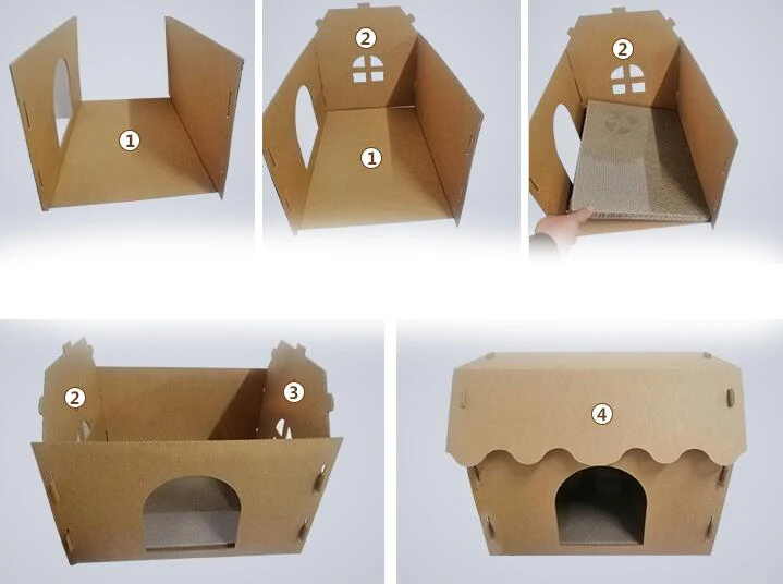 Simple Corrugated Double Layer Cat Litter Box for Home, Easy to Use and Dispose, Provides Clean and Convenient Pet Waste — photo 5