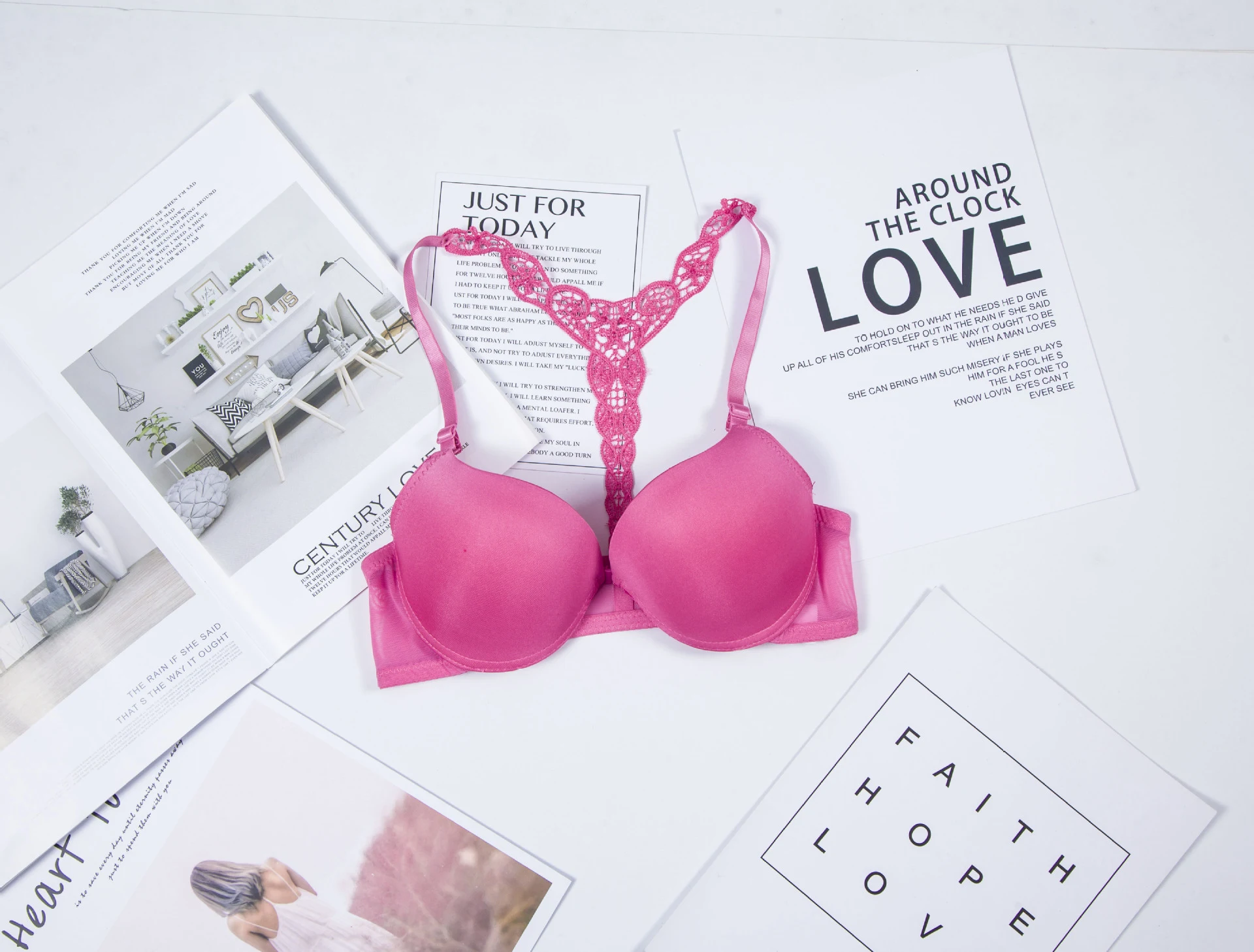 Lace Y-shaped girl's underwear with a beautiful back buckle for comfort, support, and a flattering, feminine fit. — photo 9