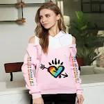 Novo moletom com capuz sexy fora do ombro para mulheres — foto 9
