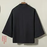 Chinese Style Men's Clothing Loose Thick Cotton And Linen Robe, comfortable and breathable, perfect for casual wear or s — photo 5