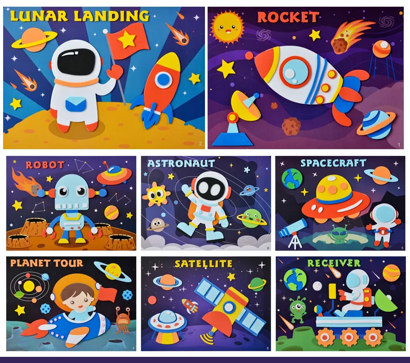 Title 5, House Construction EVA Stickers Childrens Hand...