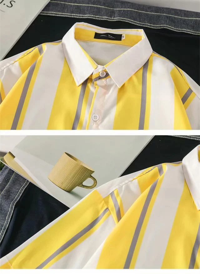 Jaqueta camisa Ruffian Hong Kong estilo solta manga 5 minutos proteção solar leve e respirável ideal para o verão — foto 7
