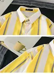 Jaqueta camisa Ruffian Hong Kong estilo solta manga 5 minutos proteção solar leve e respirável ideal para o verão — foto 7
