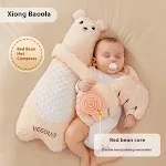 W9Q Wenou BABY HUG Travesseiro de palma calmante para o sono, boneca para dormir, artefato para coaxar o sono e anti-susto para bebês. — foto 1