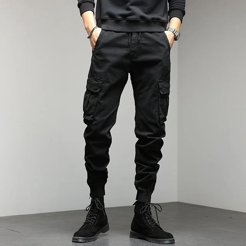 Title 2, Mens Loose Cargo Pants Corset Casual Long Pant...