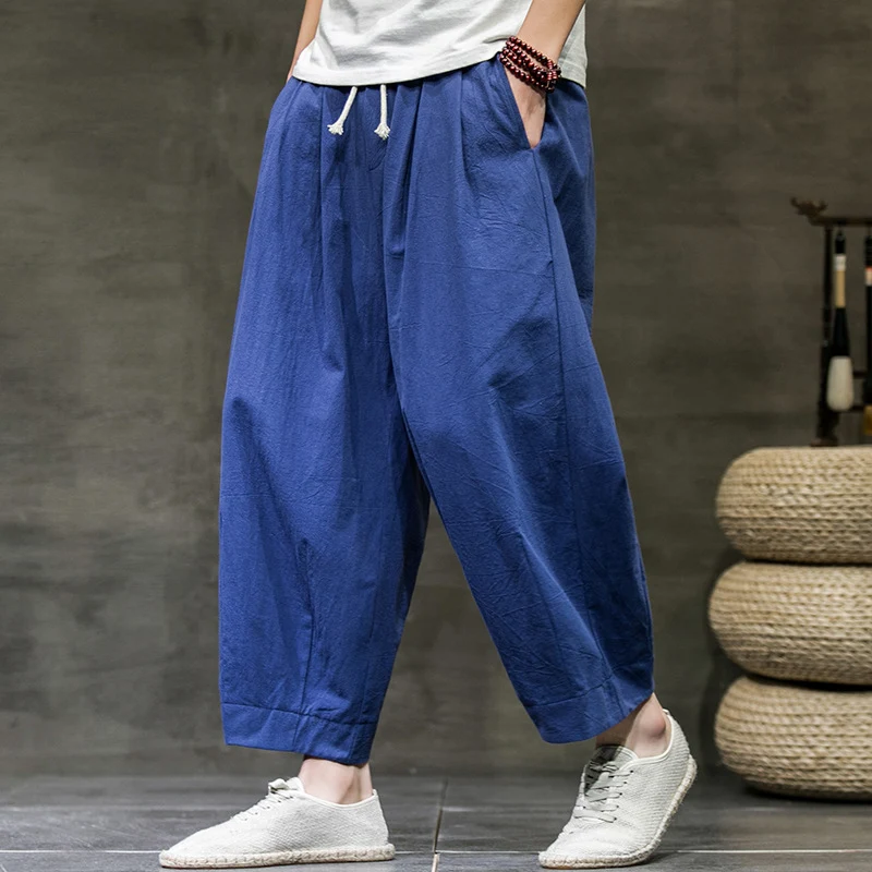 Title 4, Mens Cotton and Linen Cropped Bloomers. Lightw...