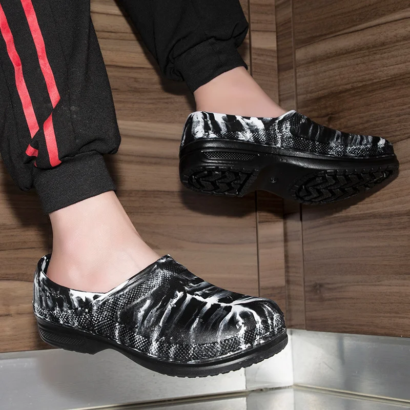 Men's Casual Chef Work Shoes, slip-resistant and comfortable. Perfect for long kitchen shifts, durable and safe. Ideal f — photo 2