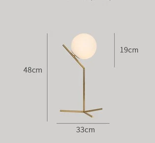 Copper bedroom bedside table lamp, creative simple design. Enjoy the intrinsic color of copper, providing a warm and inv — photo 11