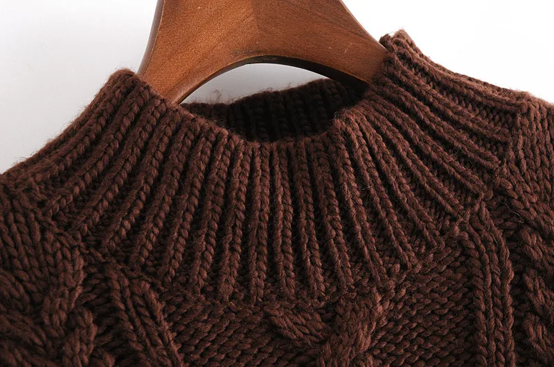 Title 7, Kurzer Strickpullover für Damen im Herbst und W...