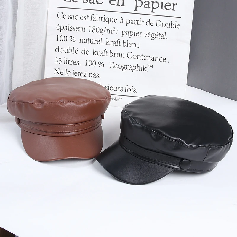 Title 8, Japanese Flat-Top Navy Hat Breathable British R...