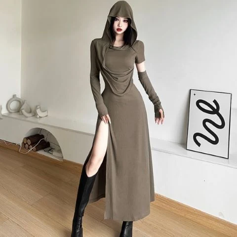 Title 5, Halloween High Waist Sheath Dress Dark Witch Pa...