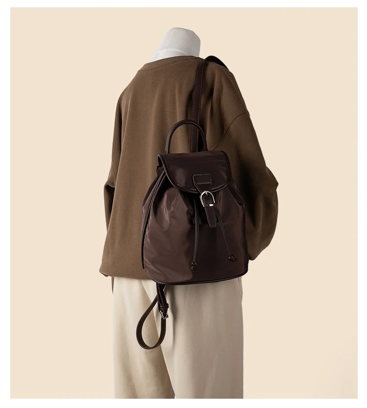 Title 2, Nylon Drawstring Bundle Backpack, Casual, Versa...