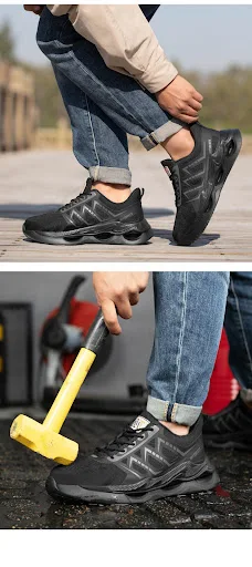 Title 1, Lichtgewicht, ademende werkschoenen met stalen ...