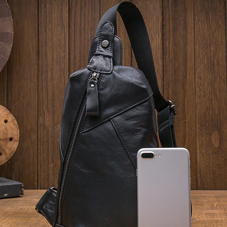 Title 4, Handmade Chest Bag Mens Japanese Korean Versio...