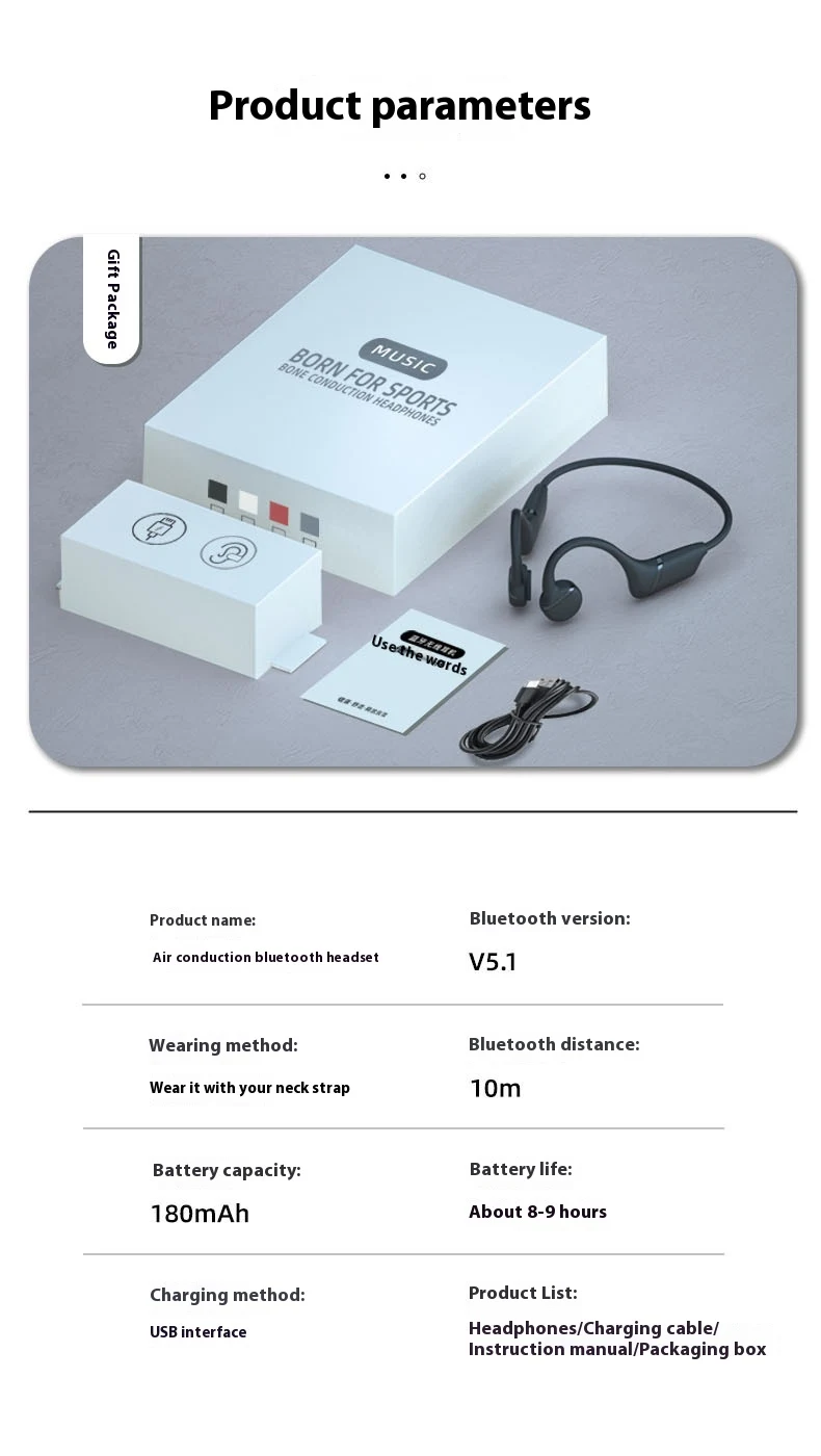 Title 1, H12 Open Bone Conduction Second Generation Wire...