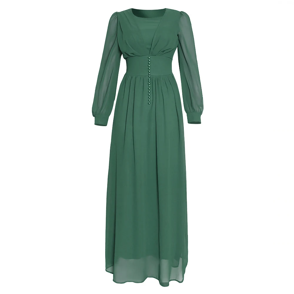 Muslim Women's Clothing Long Sleeve Chiffon Dress Modest elegance and full coverage for a sophisticated and comfortable — photo 5
