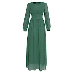 Muslim Women's Clothing Long Sleeve Chiffon Dress Modest elegance and full coverage for a sophisticated and comfortable — photo 5