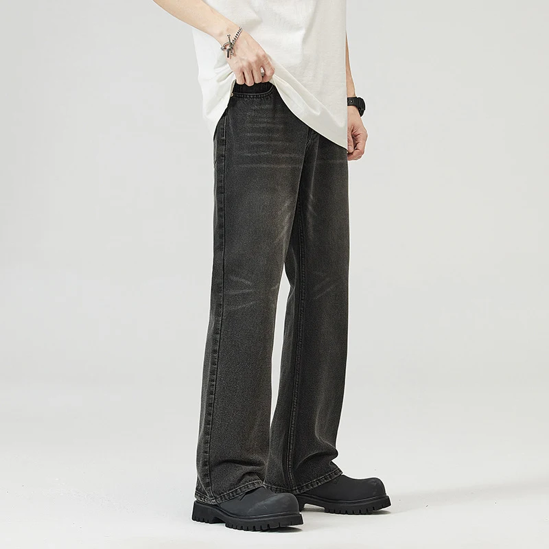 Jeans americani da uomo, versatili e alla moda. Si abbinano a tutto, perfetti per ogni occasione, comfort e personalità per il tuo guardaroba. — foto 3