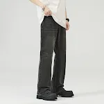 Jeans americani da uomo, versatili e alla moda. Si abbinano a tutto, perfetti per ogni occasione, comfort e personalità per il tuo guardaroba. — foto 3