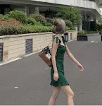 Estilo coreano de verão, estilo ocidental, estilo retrô vermelho quente — foto 8