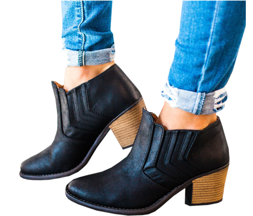 Botas de salto médio femininas, perfeitas para conforto e estilo no dia a dia. Combine elegância e praticidade em qualquer ocasião e encontre o seu par ideal. — foto 3