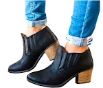 Botas de salto médio femininas, perfeitas para conforto e estilo no dia a dia. Combine elegância e praticidade em qualquer ocasião e encontre o seu par ideal. — foto 3